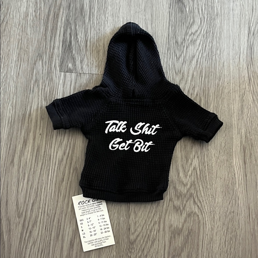 Black pet Hoodie by k9 duds
